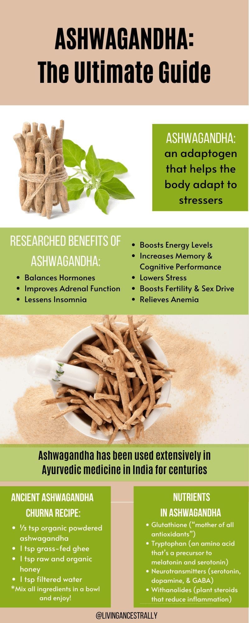 Feeling Tired Try Ashwagandha To Boost Energy   Ashwagandha Blog Infographic 